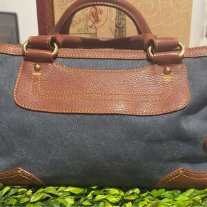 Céline Macadam Denim Boogie Handbag.